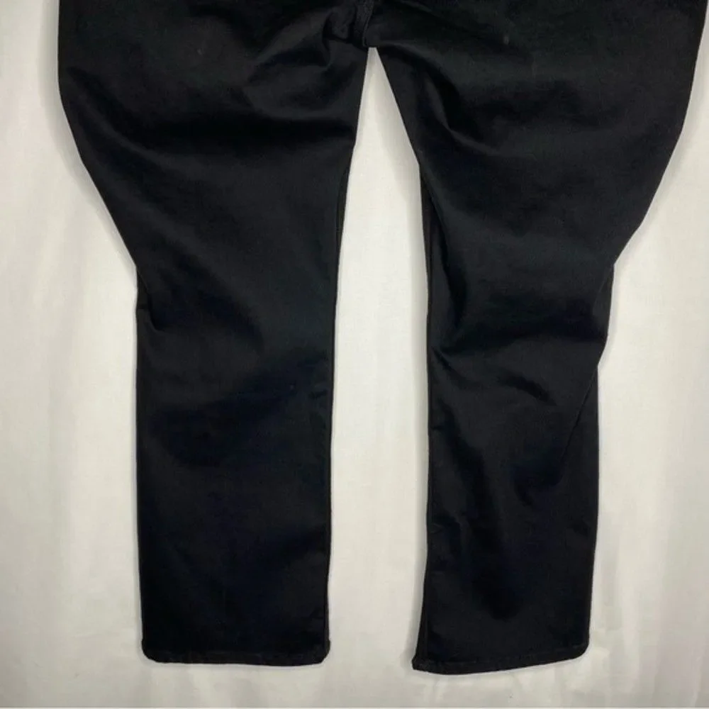 Lee Black 5 Pocket Mid Rise Regular Fit Boot Cut Jeans Plus Size Petite 26WP